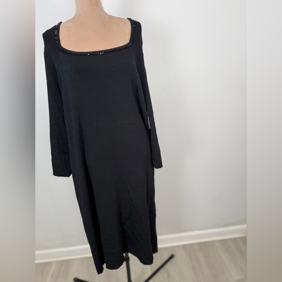 Heidi Weisel Chic Long Sleeve Black Dress - Picture 8 of 8